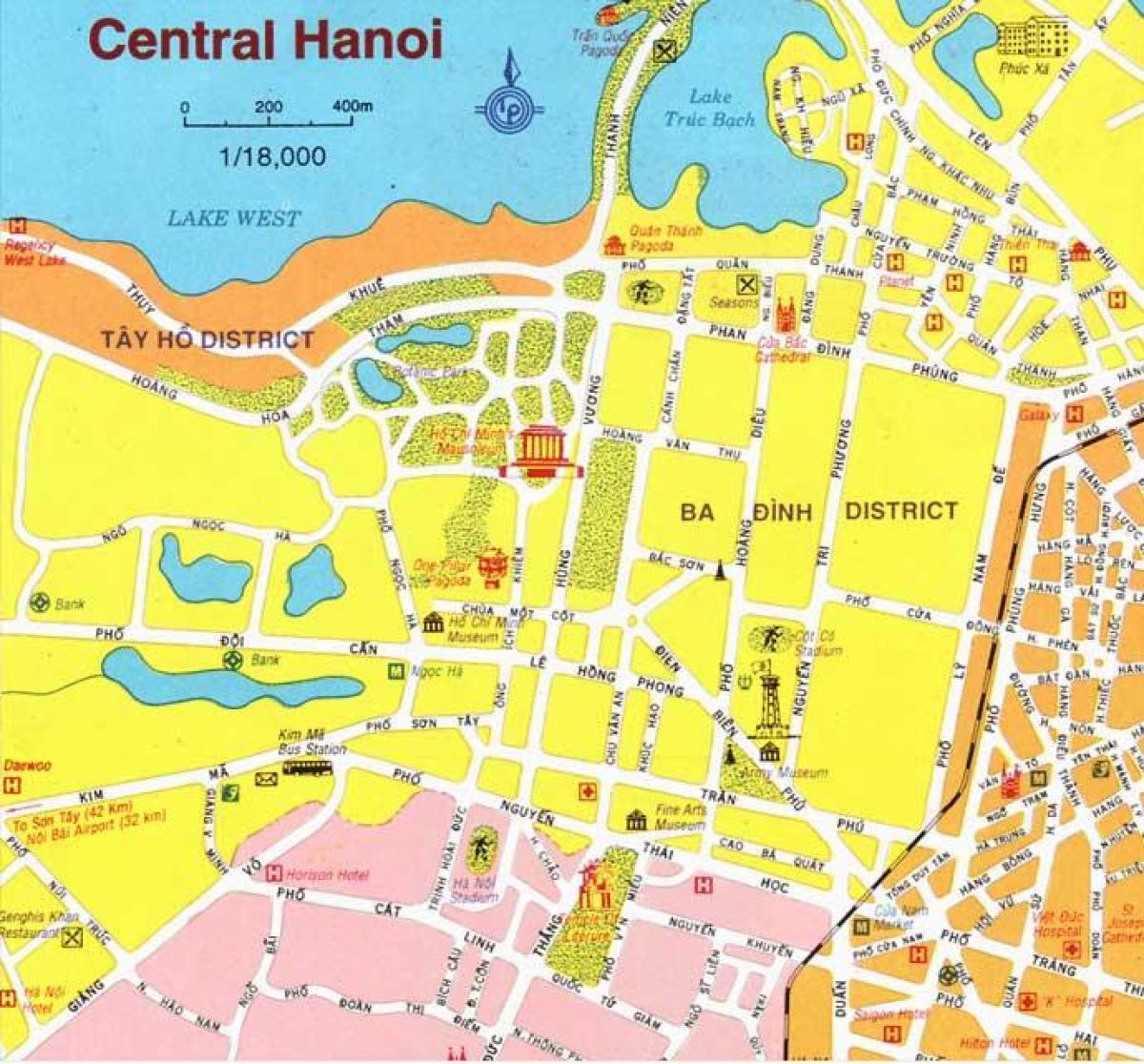 ನಕ್ಷೆ hanoi ಸಿಟಿ ಸೆಂಟರ್