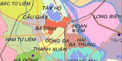 ನಕ್ಷೆ ಹಾ ಡಾಂಗ್ ಜಿಲ್ಲೆಯ hanoi