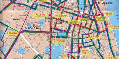 ನಕ್ಷೆ hanoi ಸಿಟಿ ಬಸ್